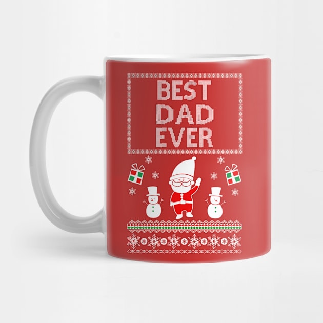 Awesome ugly christmas gift for Best dad ever by AwesomePrintableArt